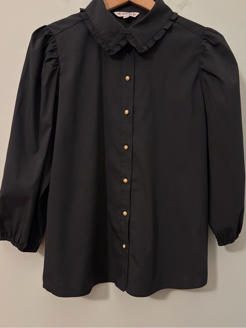 Nanette Lepore‎ Coquette Ballerinacore Ruffle Collar Blouse Puff Sleeve Medium